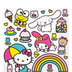 Hello Kitty and Friends Lunch Napkins, 6.5in, 16ct - Sanrio