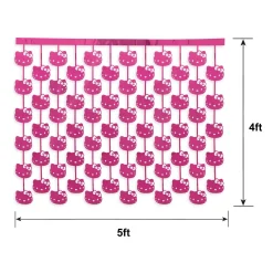 Hello Kitty Cutout Foil Curtain, 5ft x 4ft - Sanrio