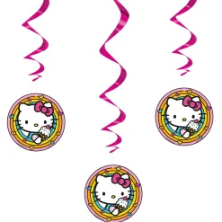 Hello Kitty Swirl Decorations, 3ct - Sanrio