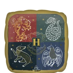 Hogwarts Houses Square Foil Balloon, 18in - Harry Potter