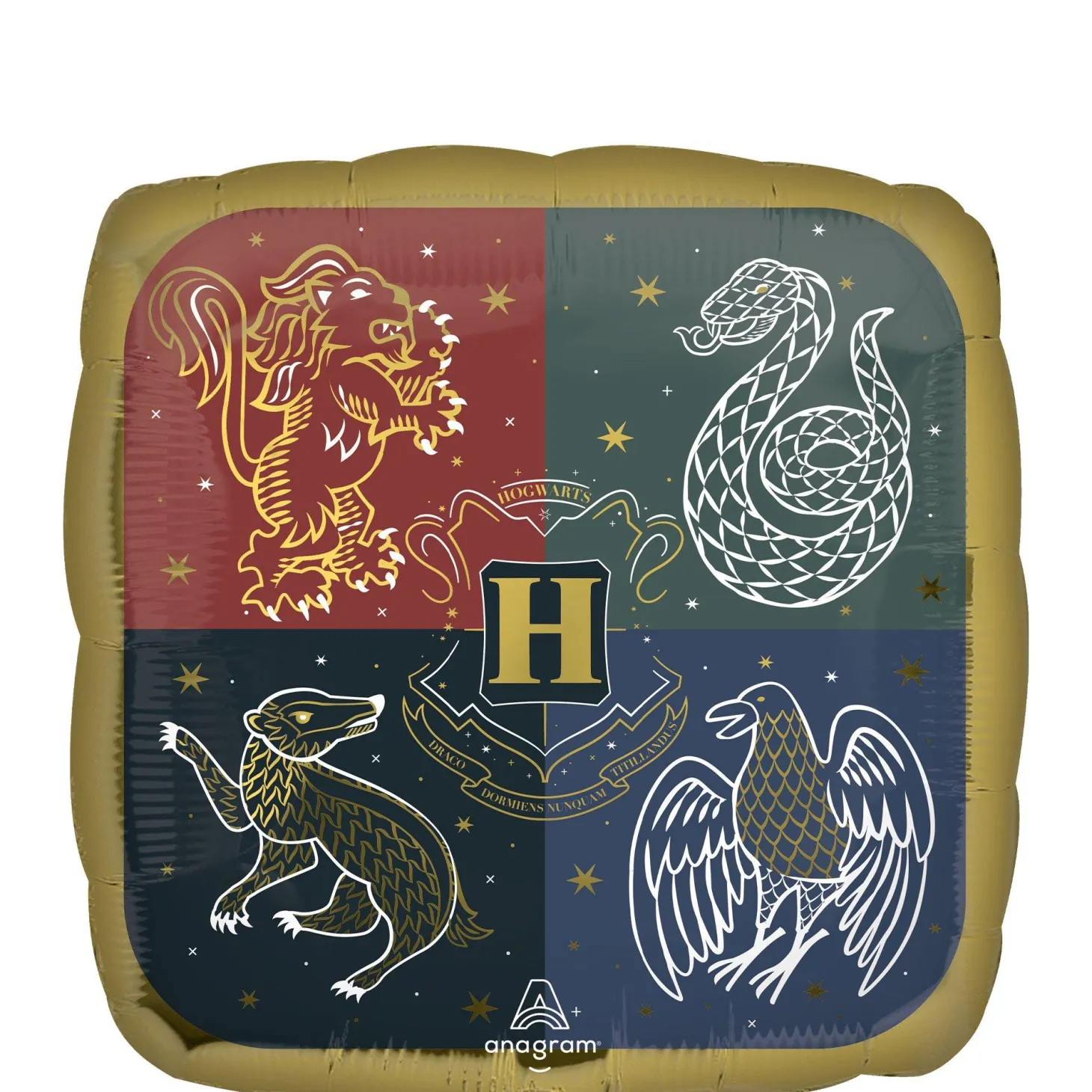 Hogwarts Houses Square Foil Balloon, 18in - Harry Potter