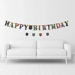 Hogwarts United Cardstock Birthday Banner Kit, 2ct - Harry Potter