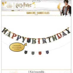 Hogwarts United Cardstock Birthday Banner Kit, 2ct - Harry Potter