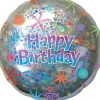 Holographic Celebration Happy Birthday Balloon