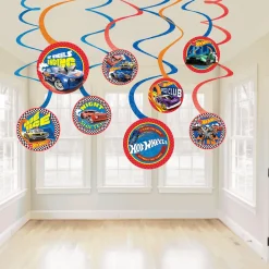 Hot Wheels Swirl Decorations, 12ct