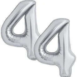 16in Air-Filled Number (0-9) Balloons, 2ct, Assorted Colors