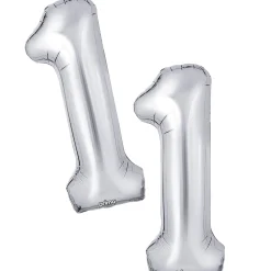 16in Air-Filled Number (0-9) Balloons, 2ct, Assorted Colors