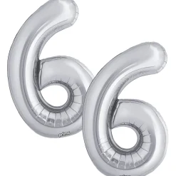 16in Air-Filled Number (0-9) Balloons, 2ct, Assorted Colors