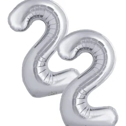 16in Air-Filled Number (0-9) Balloons, 2ct, Assorted Colors