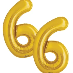 16in Air-Filled Number (0-9) Balloons, 2ct, Assorted Colors