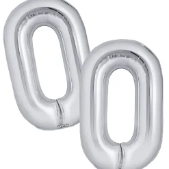 16in Air-Filled Number (0-9) Balloons, 2ct, Assorted Colors