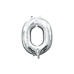 13in Air-Filled Silver Letter (A-Z) Balloons