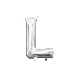 13in Air-Filled Silver Letter (A-Z) Balloons
