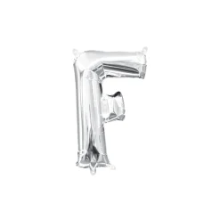 13in Air-Filled Silver Letter (A-Z) Balloons