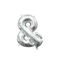 13in Air-Filled Silver Letter (A-Z) Balloons