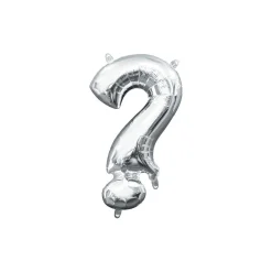 13in Air-Filled Silver Letter (A-Z) Balloons