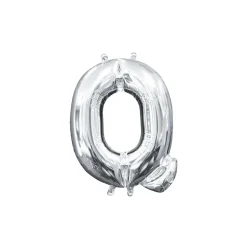 13in Air-Filled Silver Letter (A-Z) Balloons