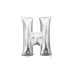 13in Air-Filled Silver Letter (A-Z) Balloons