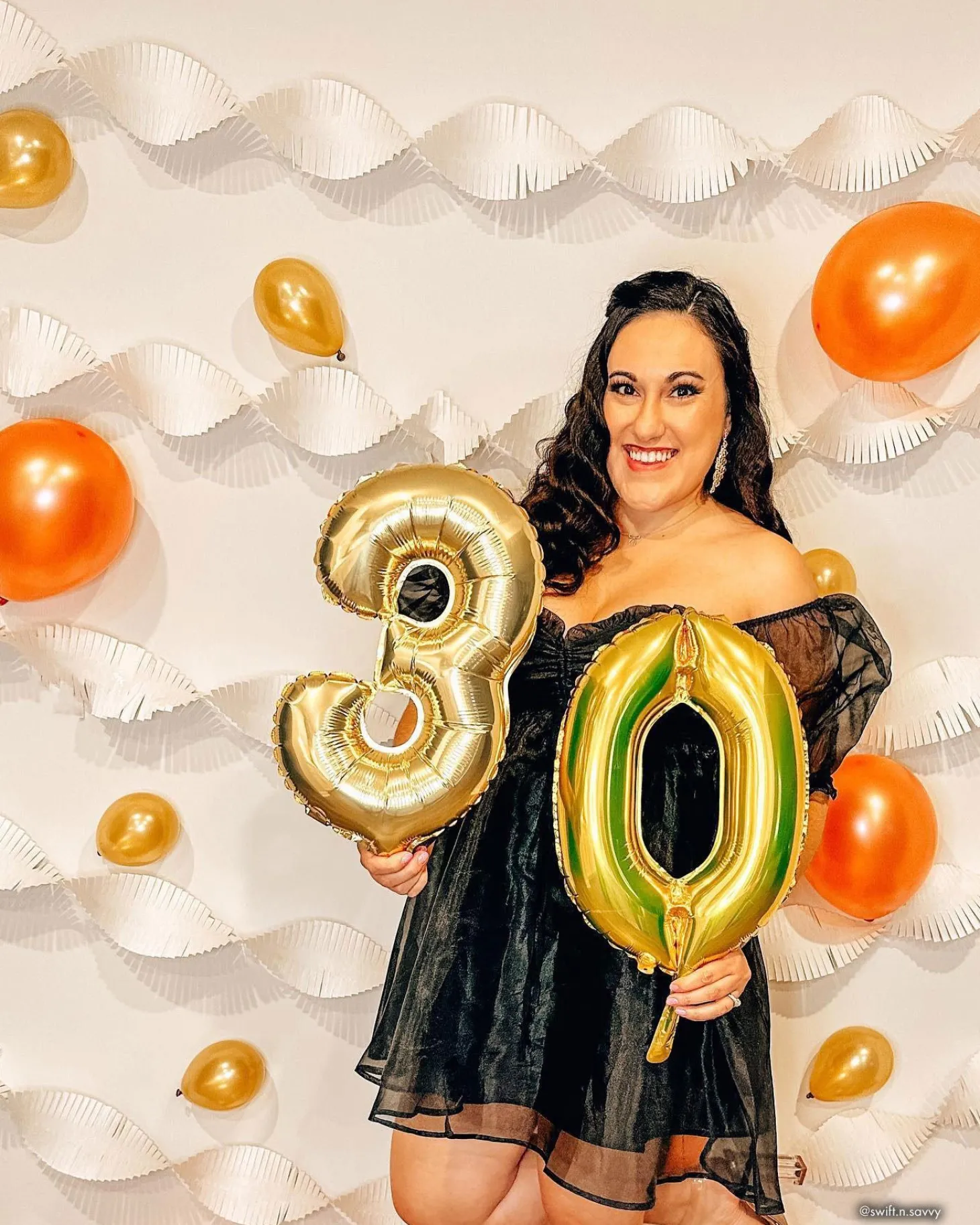 13in Air-Filled White Gold Number (0-9) Balloon