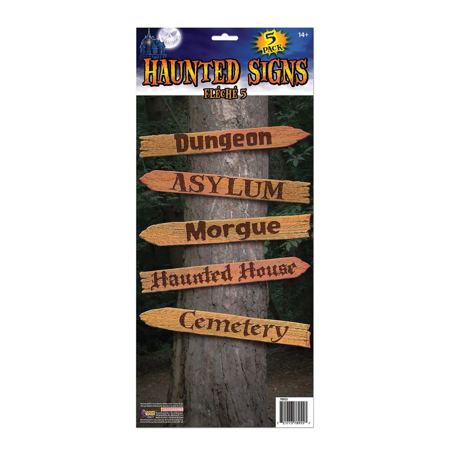 18-inch Haunted House Sign Set - 5 Piece