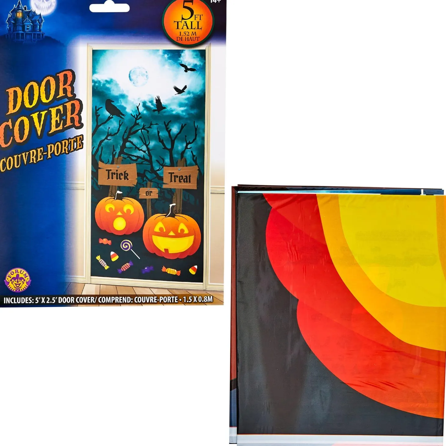 60-inch Trick or Treat Halloween Door Cover Decoration