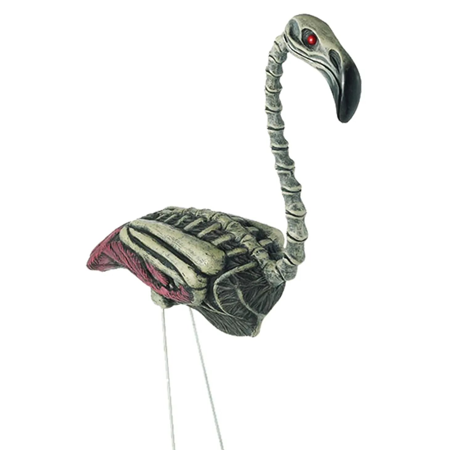 18-inch Zombie Skeleton Flamingo Lawn Decoration