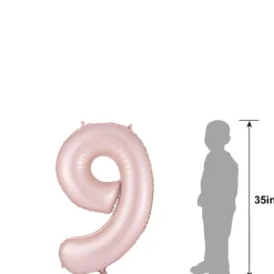 34in Number (0-9) Balloon, Assorted Colors