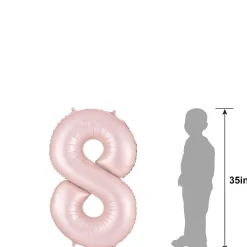 34in Number (0-9) Balloon, Assorted Colors