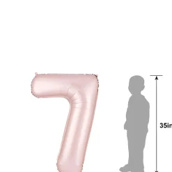 34in Number (0-9) Balloon, Assorted Colors