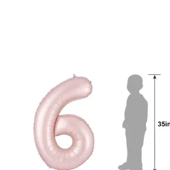 34in Number (0-9) Balloon, Assorted Colors