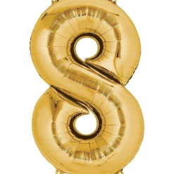 34in Number (0-9) Balloon, Assorted Colors