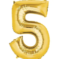 34in Number (0-9) Balloon, Assorted Colors