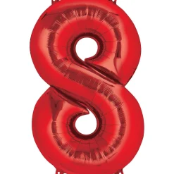 34in Number (0-9) Balloon, Assorted Colors