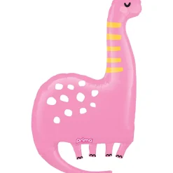 39in Pink Dino Foil Balloon