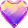 18in Pink Iridescent Heart Foil Balloon