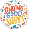 18in Round Sending Good Vibes Foil Balloon