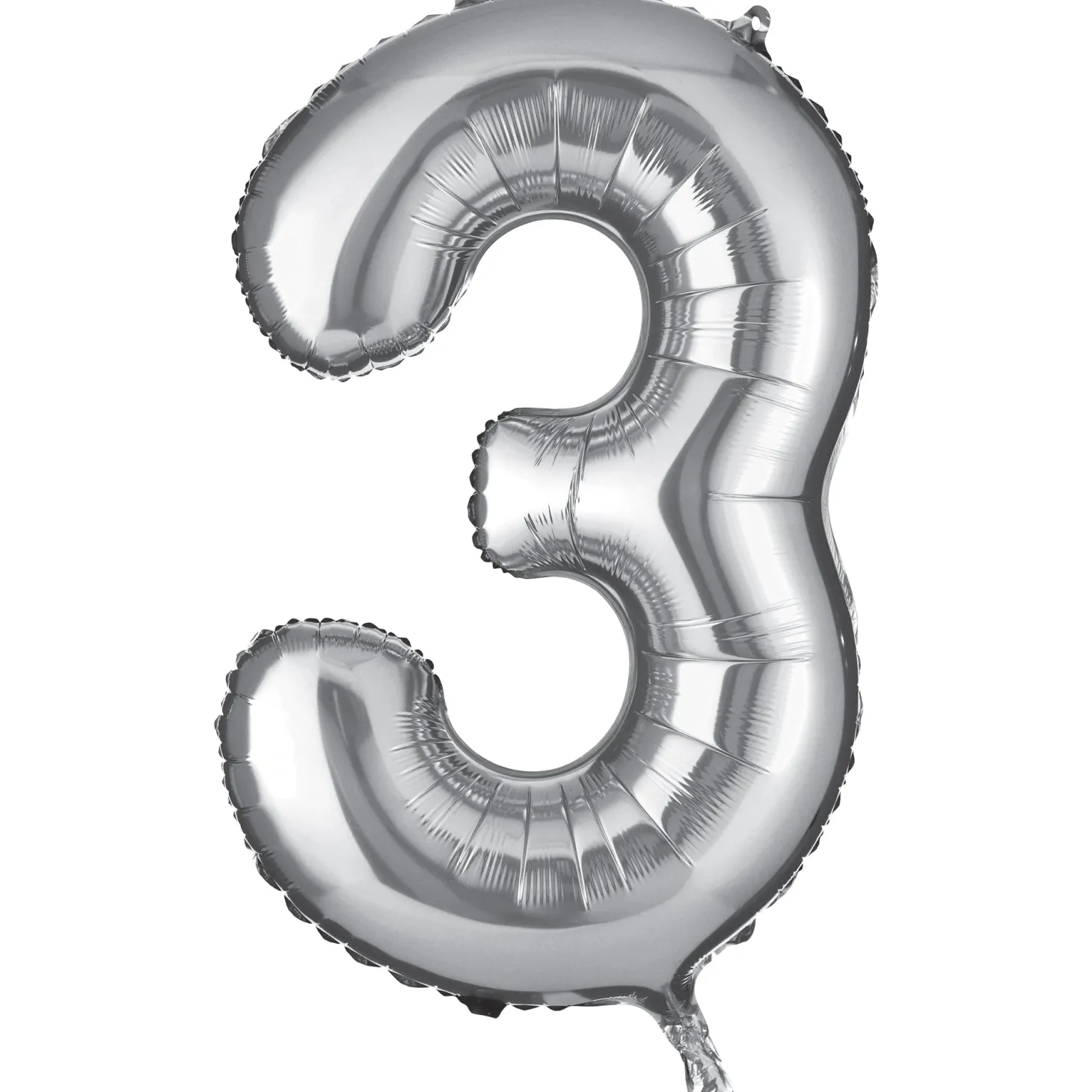 34in Silver Number Balloon (3)