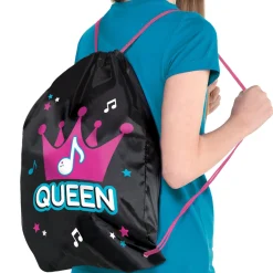 Internet Famous Queen Polyester Drawstring Backpacks, 4ct