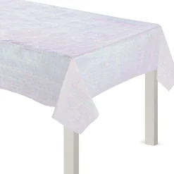 Iridescent Luminous Rainbow Table Cover, 54in x 102in