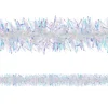 Iridescent Luminous Tinsel Garland, 9ft