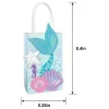 Iridescent Shimmering Mermaids Create Your Own Kraft Favor Bag Kit, 5.25in x 8.4in, 8ct