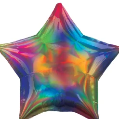 Iridescent Star Balloon, Assorted Colors
