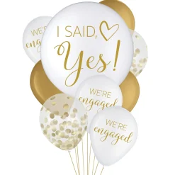 I Said Yes Latex Balloons, 15ct
