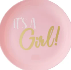It's a Girl Premium Plastic Lunch Plates 20ct