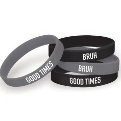 It's My Birthday Bruh Rubber Bracelets, 12ct