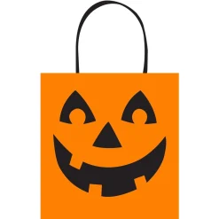 Jack-o'-Lantern Plastic Trick-or-Treat Bag, 14in x 15.5in