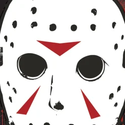 Jason Mask Sticker, 2.8in x 3.5in - Friday the 13th