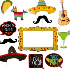 Jumbo Fiesta Photo Booth Props 12ct