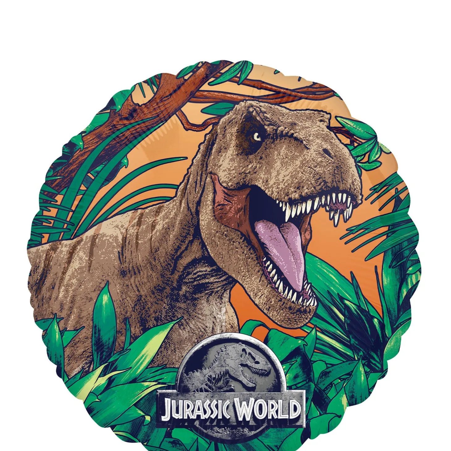 Jurassic World Round Foil Balloon, 18in
