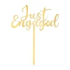 Just Engaged Acrylic Cake Topper